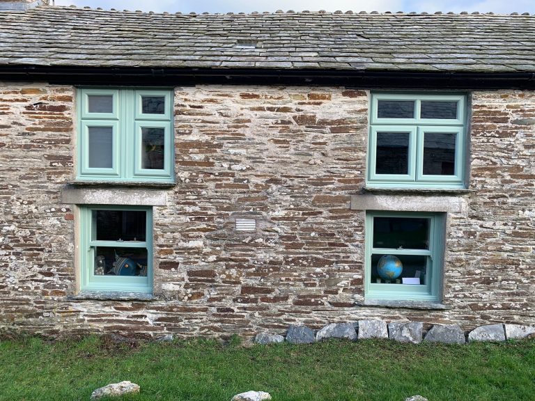 Green Sliding Sash Windows Bude